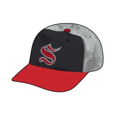 Supreme Contrast S Mesh Back 6-Panel "Red"