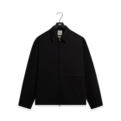 Kith &Kin for Kith Origins Long Sleeve Davenport Tropical Wool Shirt "Black"