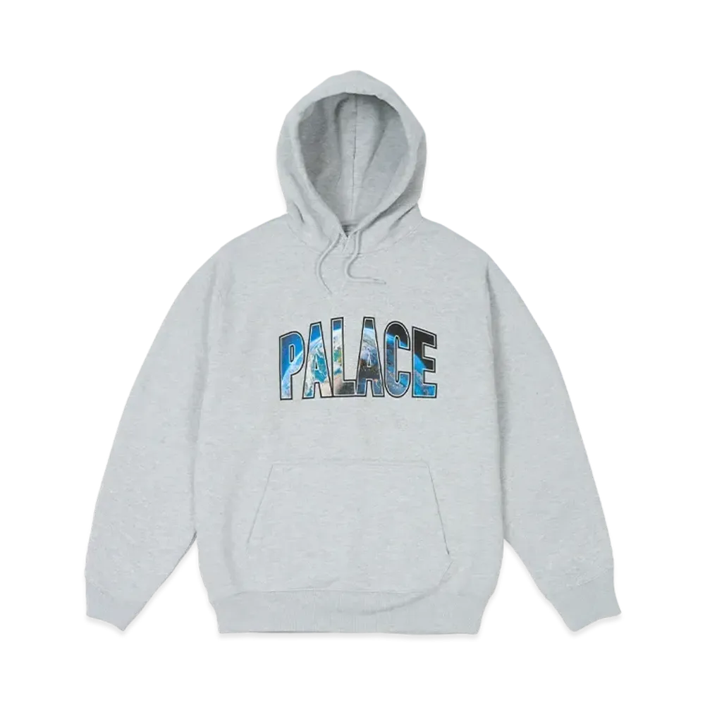 PALACE Earthy Hood "Grey Marl"