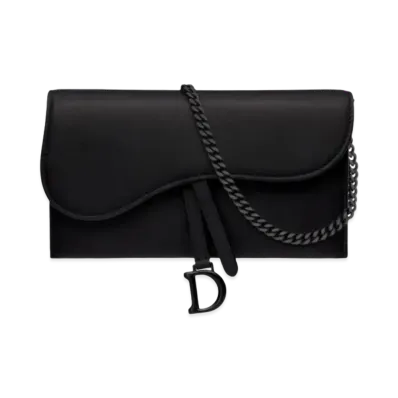 Dior Matcouwerer Saddle Wallet "Black"