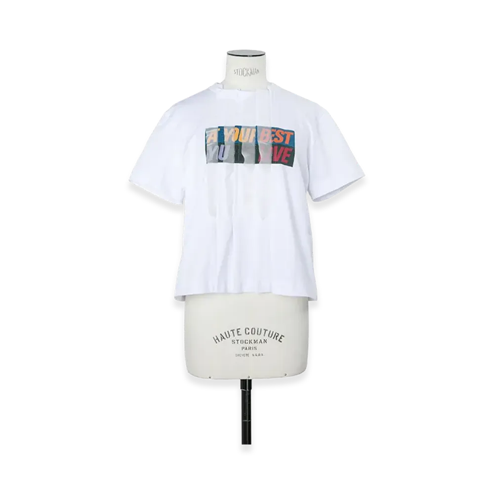 sacai Women's Print T-Shirt "White"