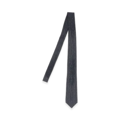 Saint Laurent Polka Dot Tie "Blue"