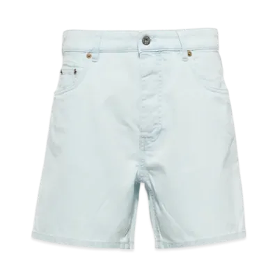 MIU MIU Women's Denim Bermudas "Light Blue"