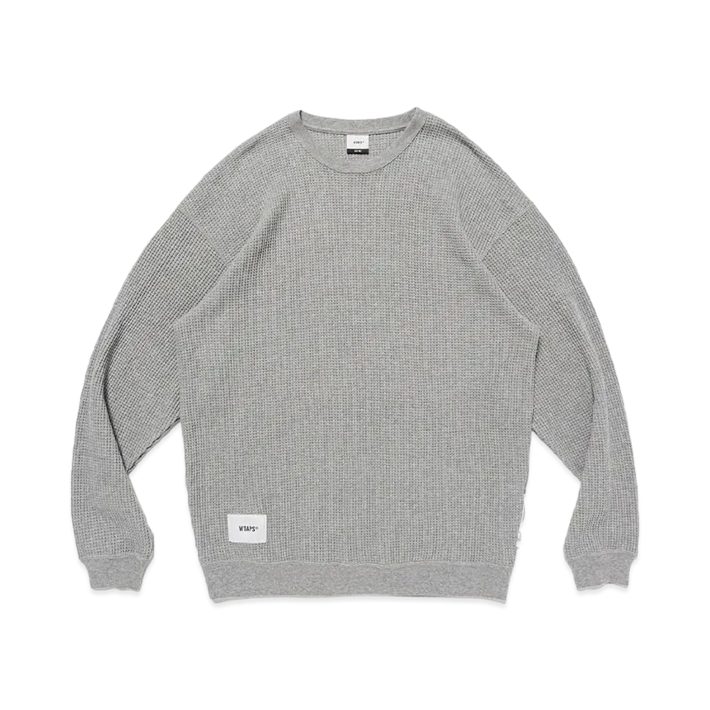 WTAPS Waffle / LS / Cotton "Ash Gray"