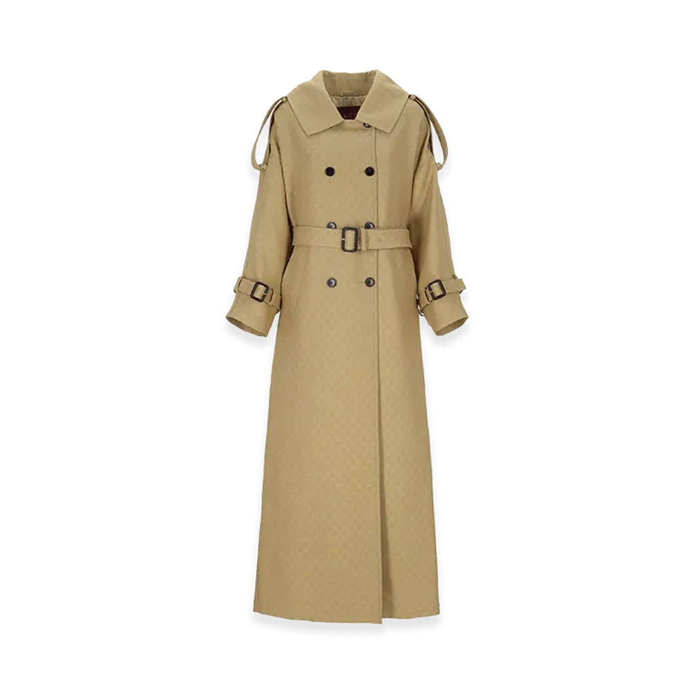 GUCCI Women's Coats "Archive Beige"