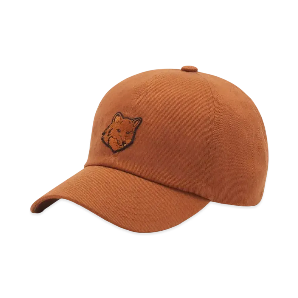 Maison Kitsune Bold Fox Head 6P Cap "Tobacco"
