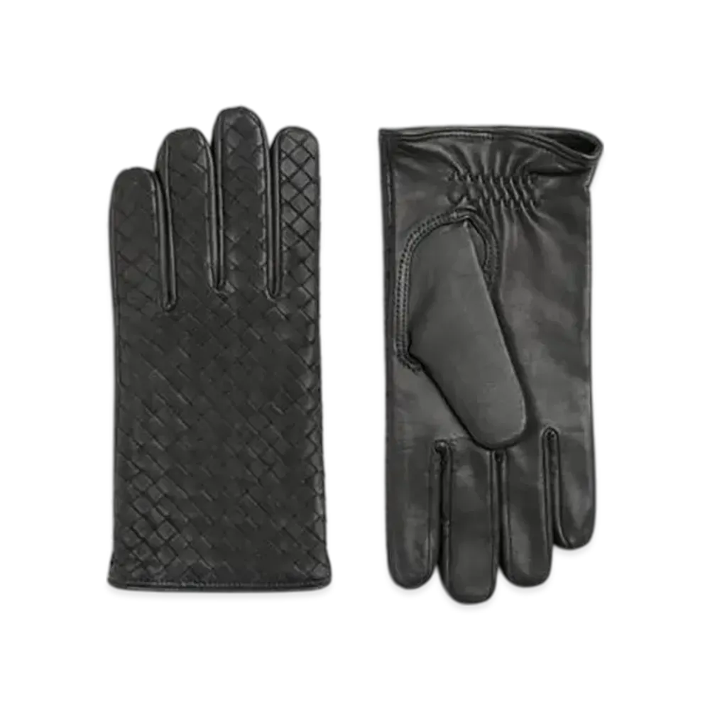 Bottega Veneta Intrecciato Leather Gloves "Aldoars"