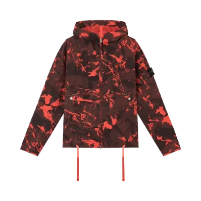 Stone Island 4100069 Scan Camo On Stretch Ripstop-OVD "Black"