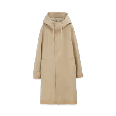 Burberry Men's Bonded Gabardine Parka "Modern Honey"