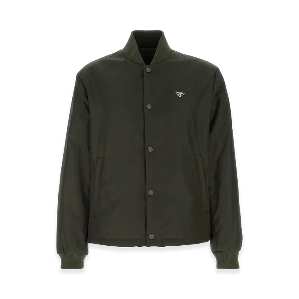 PRADA Bottle Nylon Bomber Jacket "Green"