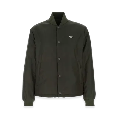 PRADA Bottle Nylon Bomber Jacket "Green"