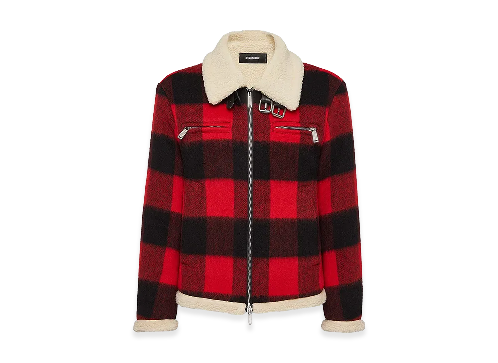 DSQUARED2 Nightmare Aviator Jacket "Red/Black"