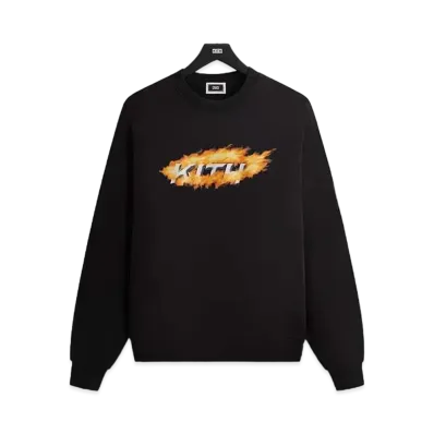 Kith Orbit Flame Vintage Nelson Crewneck "Black"