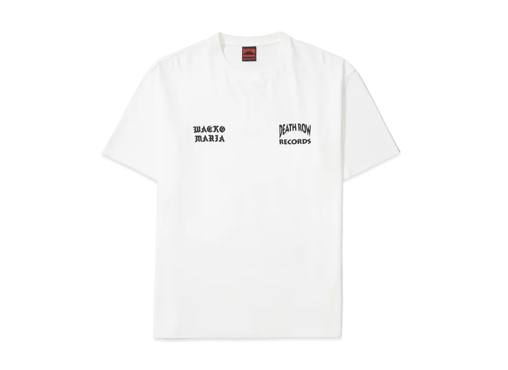 WACKO MARIA x Death Row Records Washed Heavy Weight T-Shirt "White"