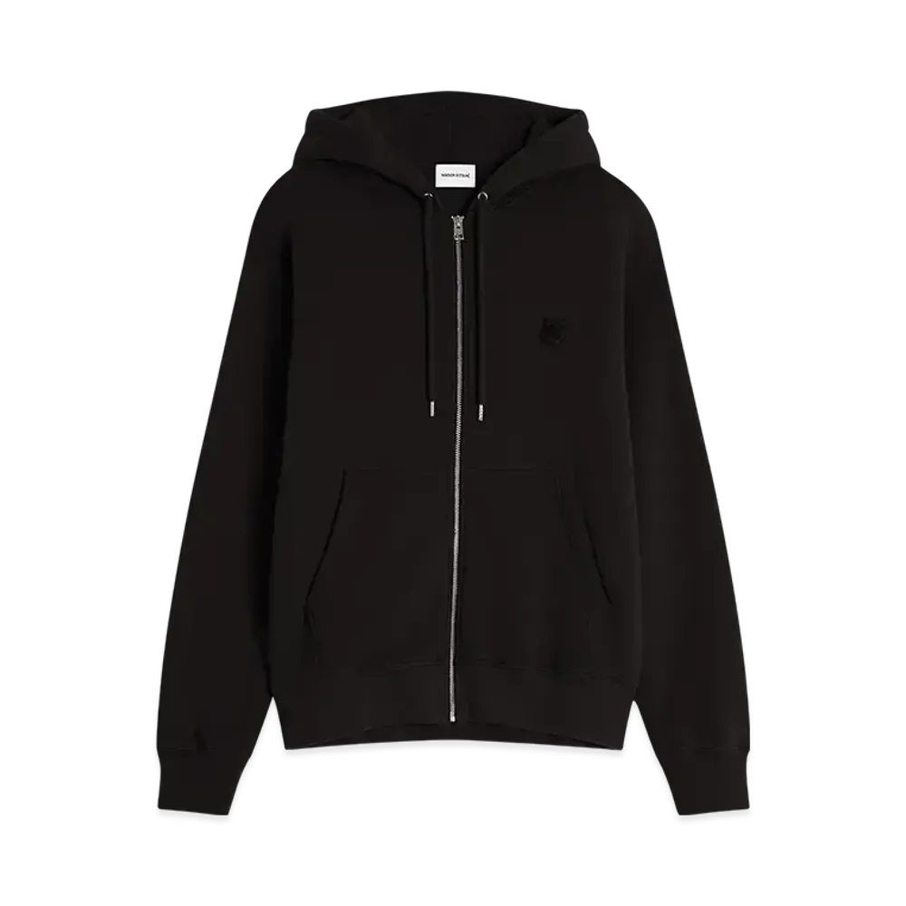 Maison Kitsune Bold Fox Head Patch Comfort Zip Hoodie "Black"