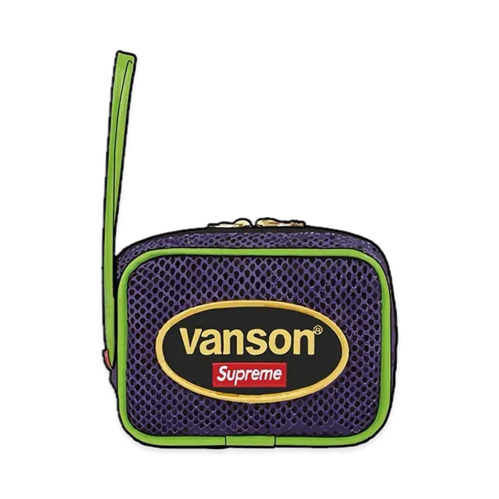 Supreme x Vanson Leathers Cordura Mesh Wrist Bag "Purple"
