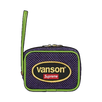 Supreme x Vanson Leathers Cordura Mesh Wrist Bag "Purple"