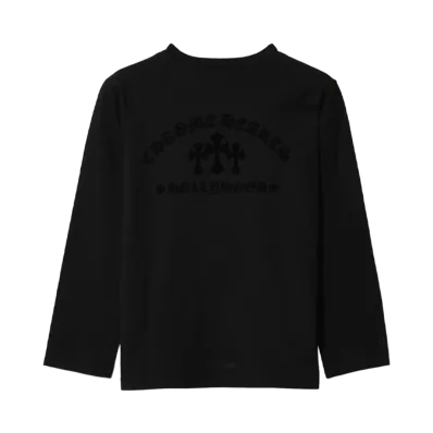 Chrome Hearts Cemetery Cross Patch Long Sleeve T-shirt "BLACK"
