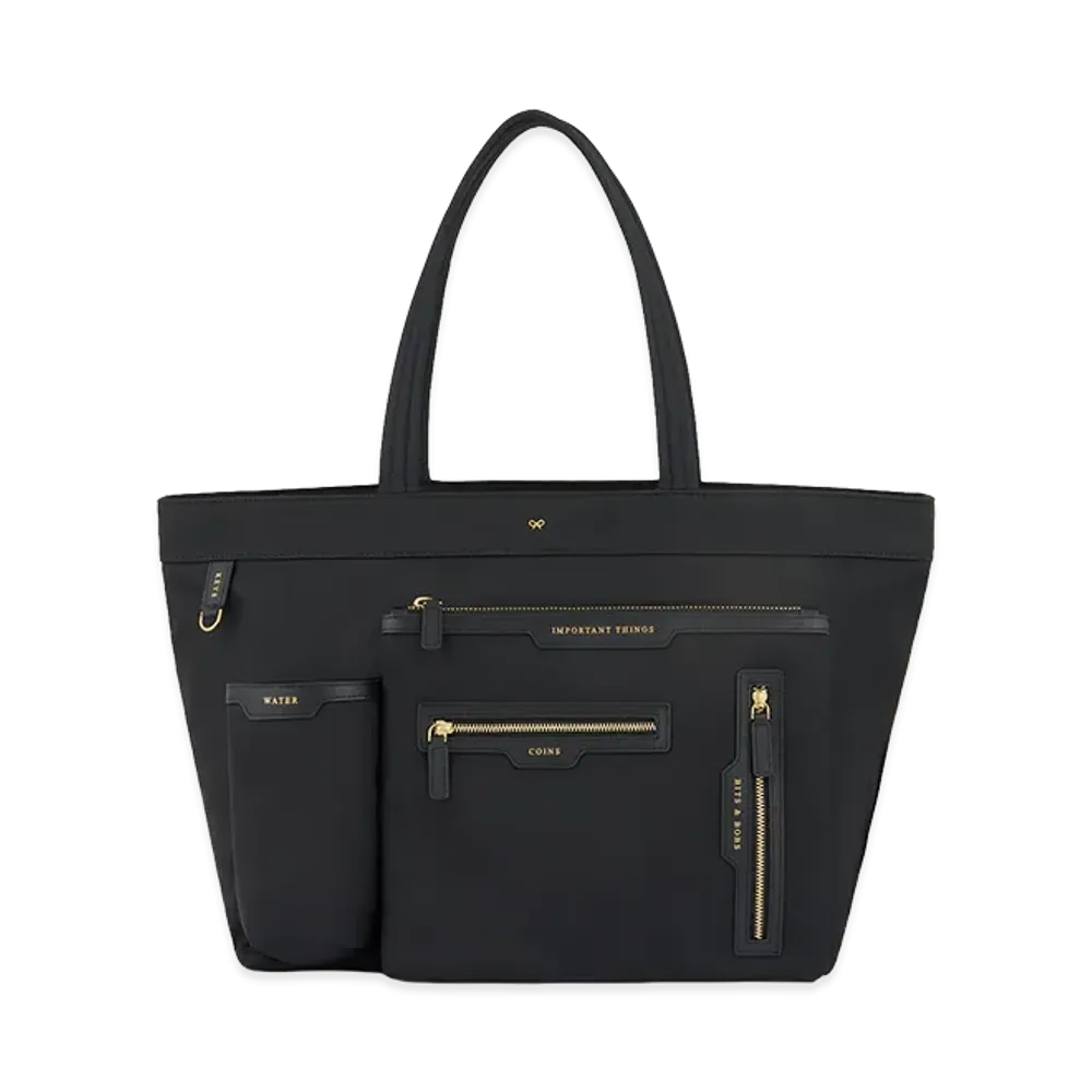 Anya Hindmarch E/W Tote Multi Pocket "Black"