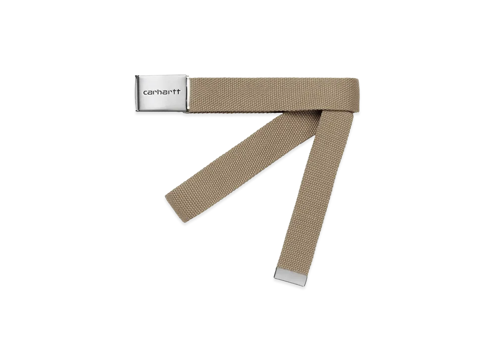 Carhartt WIP Clip Belt Chrome "Leather"
