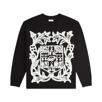 RHUDE Veritas Crest LS Tee "Black"
