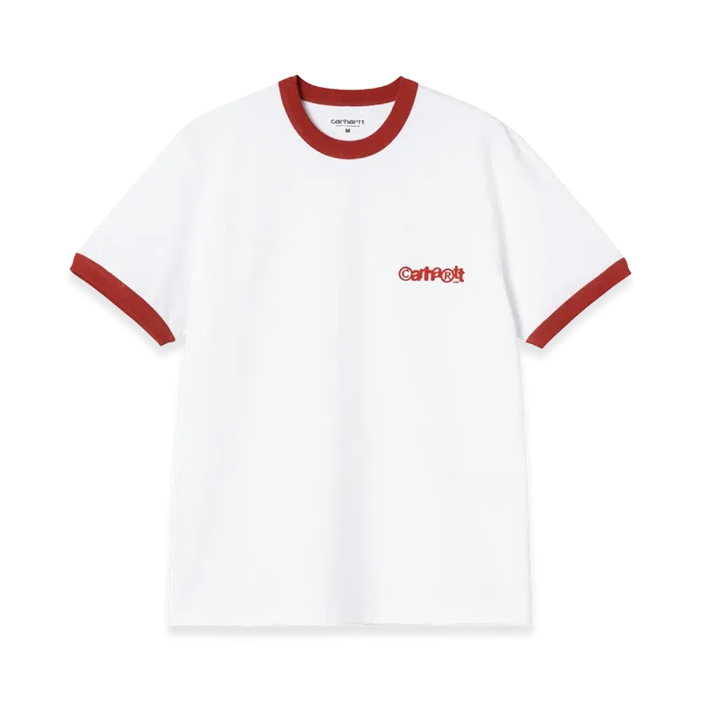 Carhartt WIP S/S Ip Ringer T-Shirt "White/Red/Red"