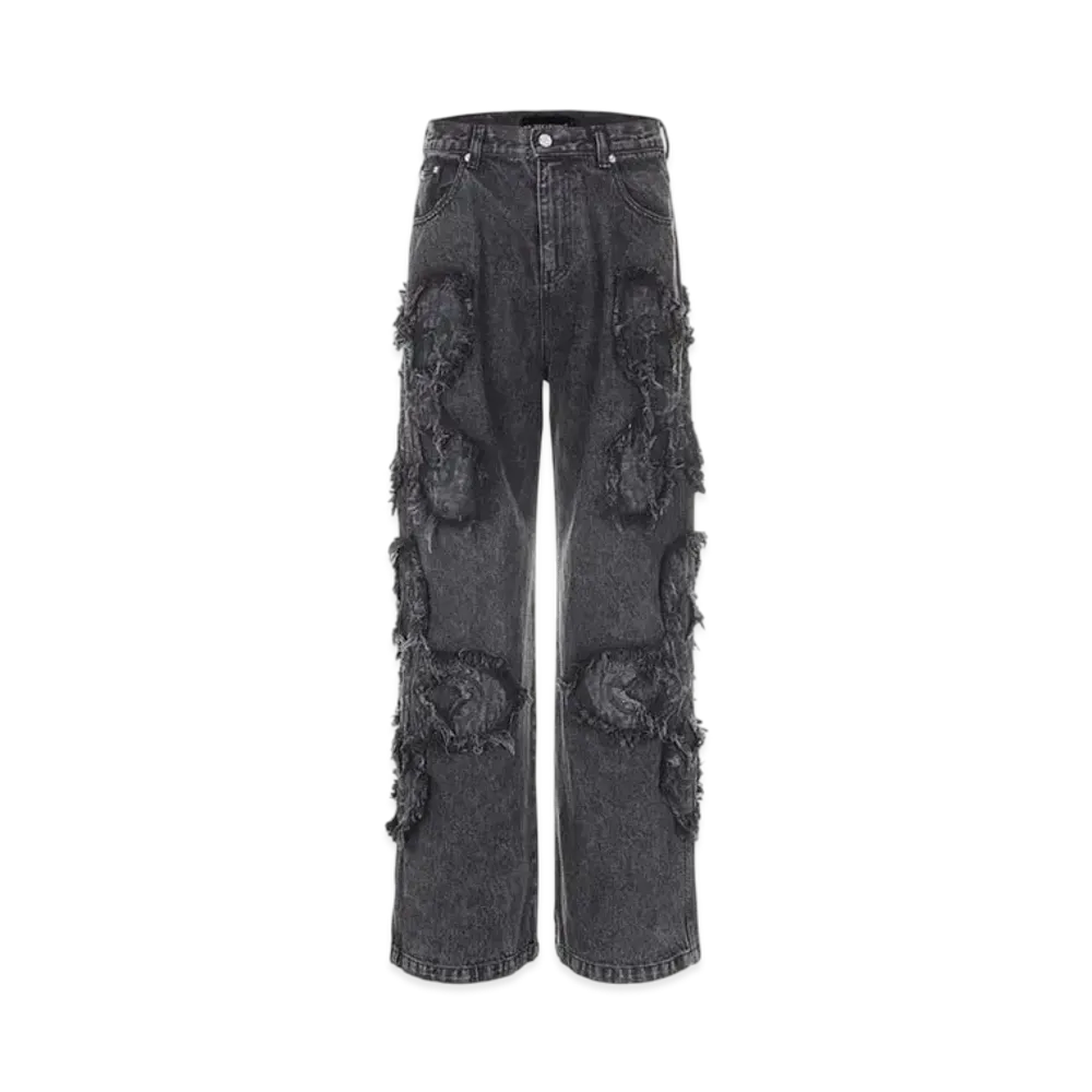 SURGERY Clover Logo Patch Jeans "Black"