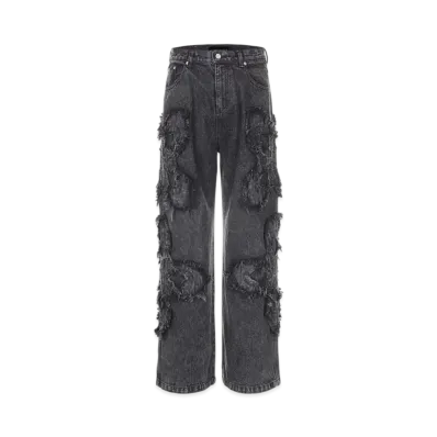 SURGERY Clover Logo Patch Jeans "Black"