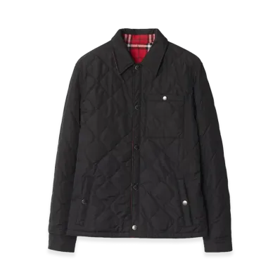 Burberry Reversible Quilted Nylon Overshirt "Black"