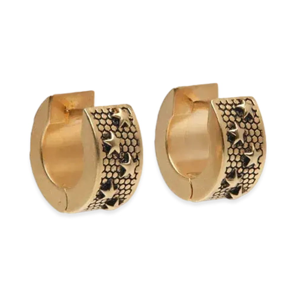 Maison Margiela Star Hoop Earring "Gold"