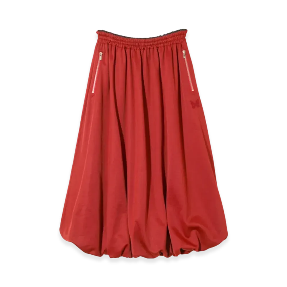 NEEDLES Balloon Track Skirt - Bright Jersey "Red"