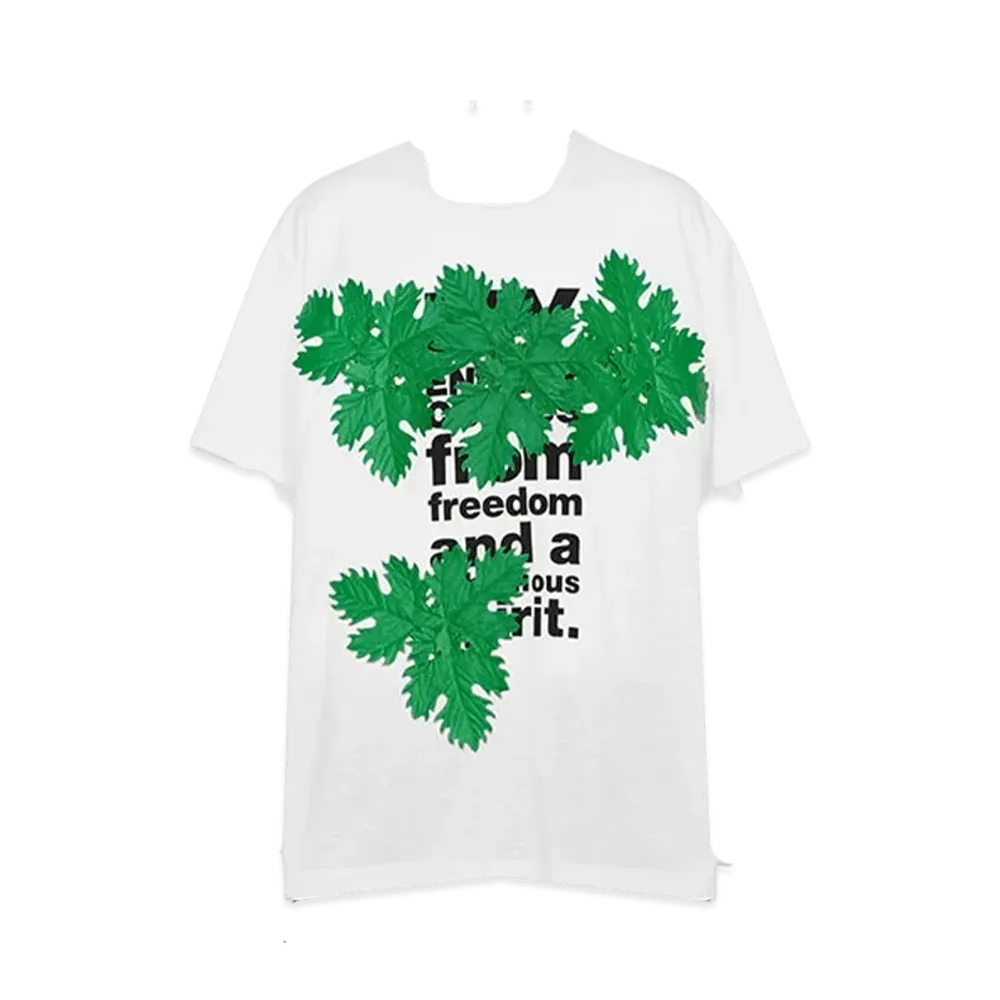 COMME des GARCONS HOMME PLUS Leaf Tee Shirt "Navy"