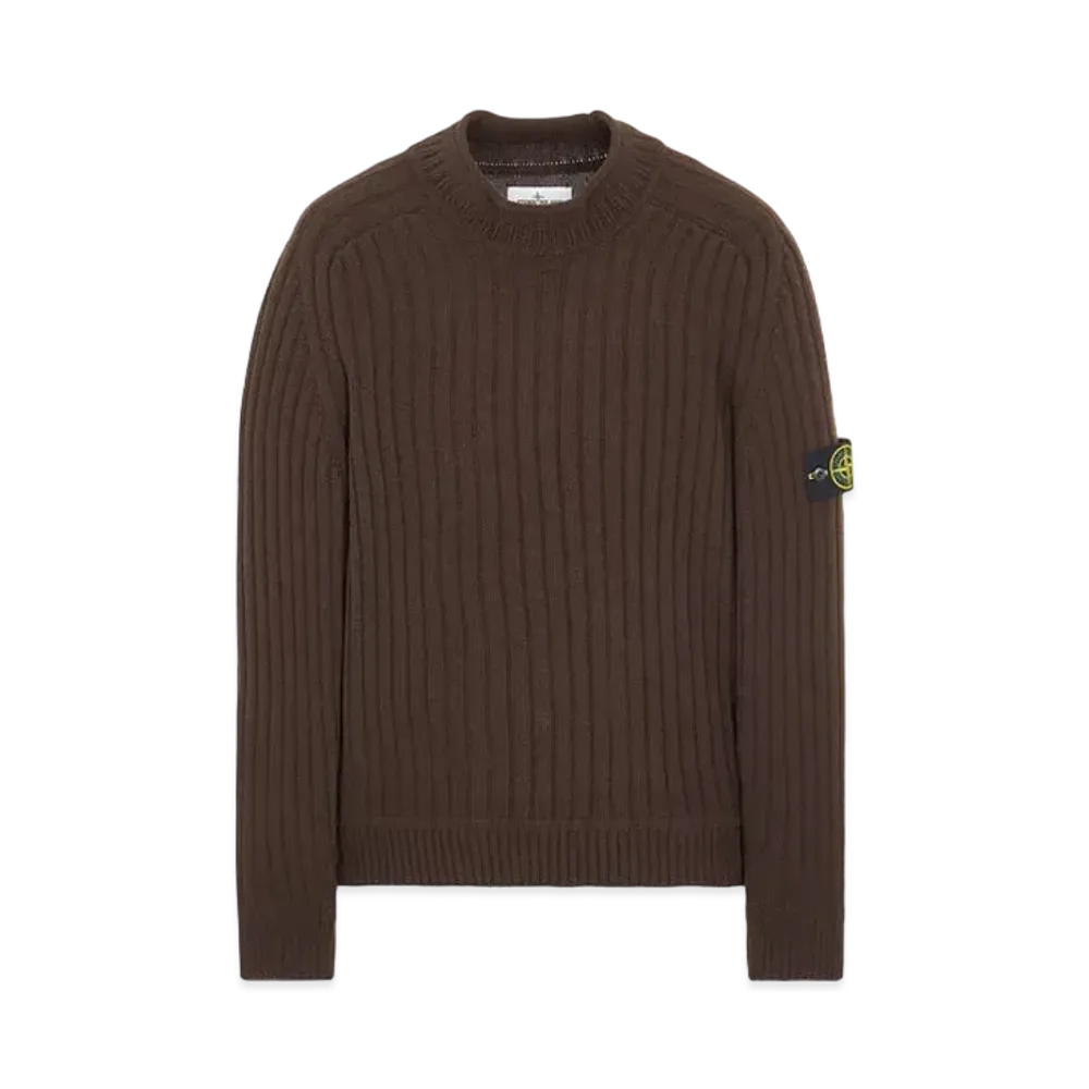Stone Island 537B6 GEELONG WOOL "Dark Brown"