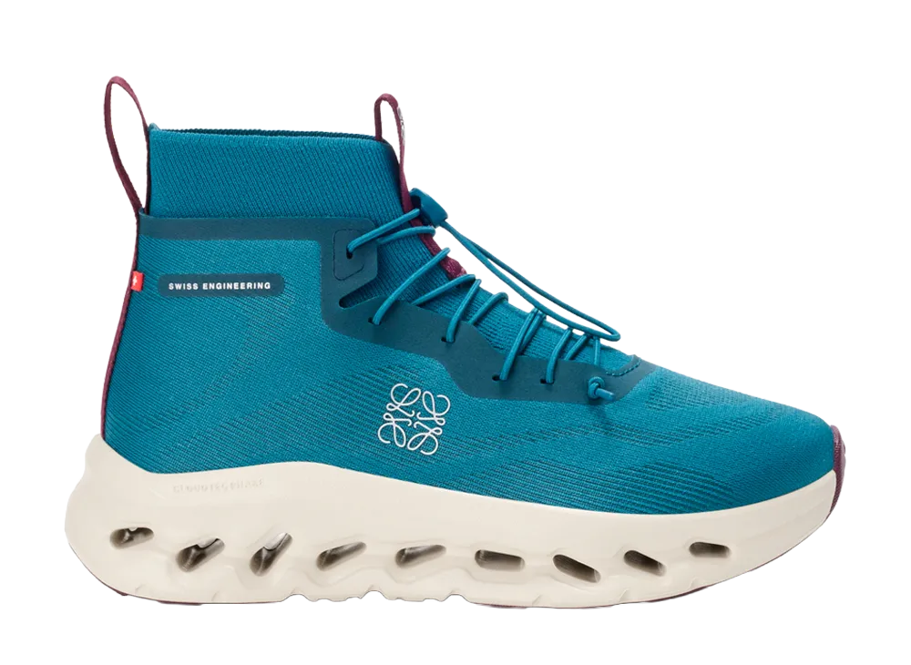 LOEWE × On Cloudtilt Hi "Teal/Oatmeal/Burgundy"
