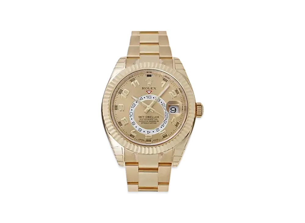 ROLEX Sky-Dweller Champagne Gold Dial 326938