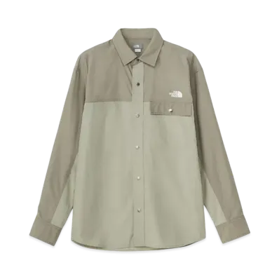 The North Face Long Sleeve Nuptse Shirt "Cavan GrayxClay Gray"