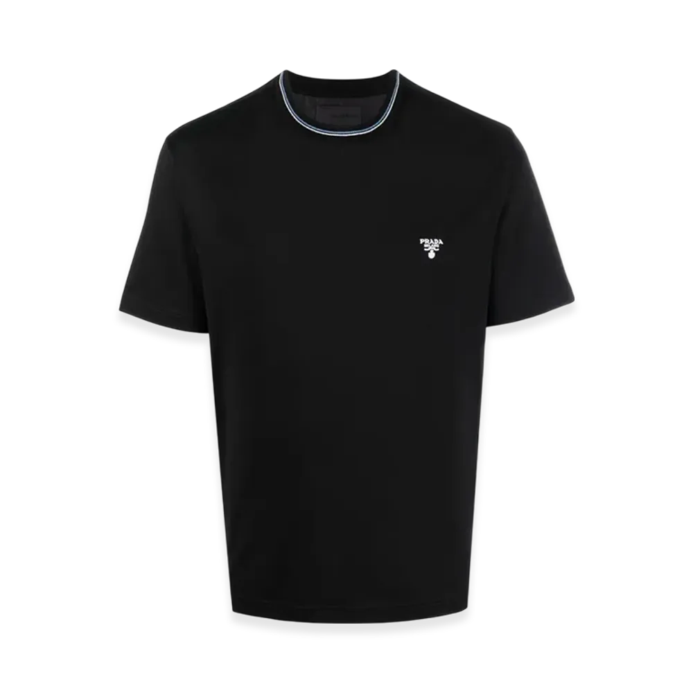 PRADA Technical Cotton T-Shirt "Black"
