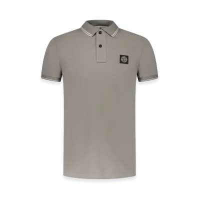 Stone Island 2SC18 Stretch Cotton Pique Short Sleeve Polo Shirt - 24SS "Dove Grey"