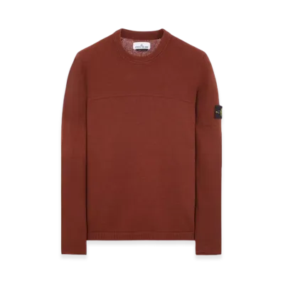 Stone Island 524A3 Lambswool Crewneck Knit - 23FW "Chestnut Brown"