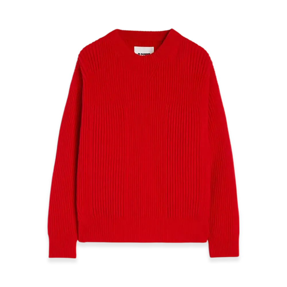 Jil Sander Wool Crew-Neck Sweater "Poppy"
