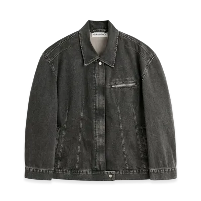 OUR LEGACY Women's Draft Jacket "Black Coated Wash"