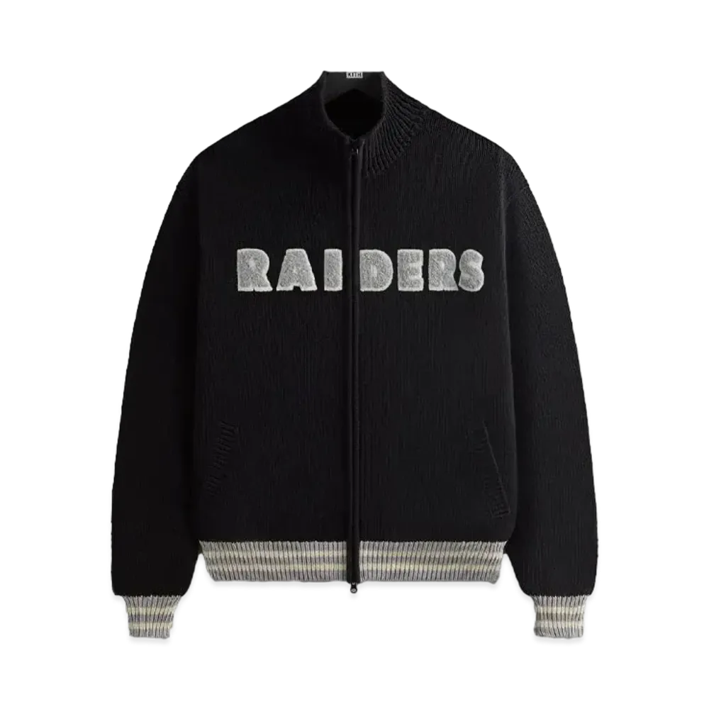 Kith & '47 For The NFL: Raiders Wyona Full Zip Sweater "Black"