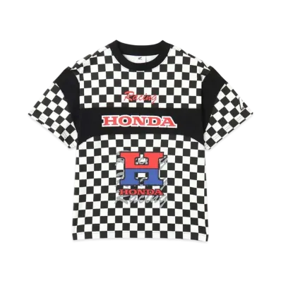 atmos pink x HONDA Racing Over T-shirt "Check"