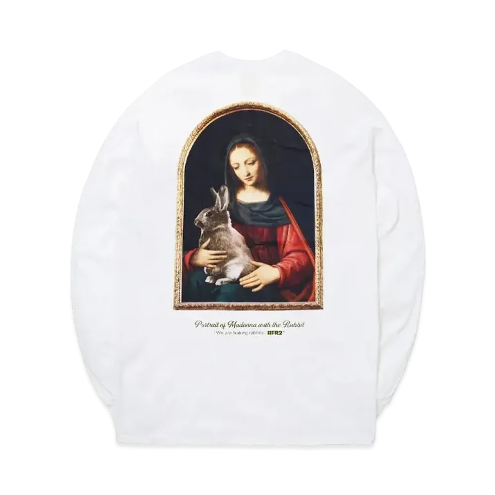 FR2 Madonna with the Rabbit Longsleeve T-shirt "White"