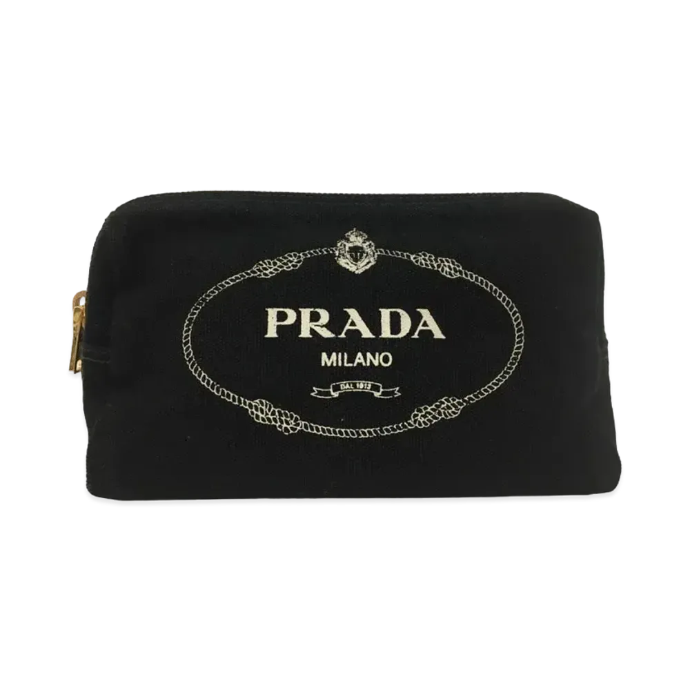 PRADA Canapa Pouch "Black"