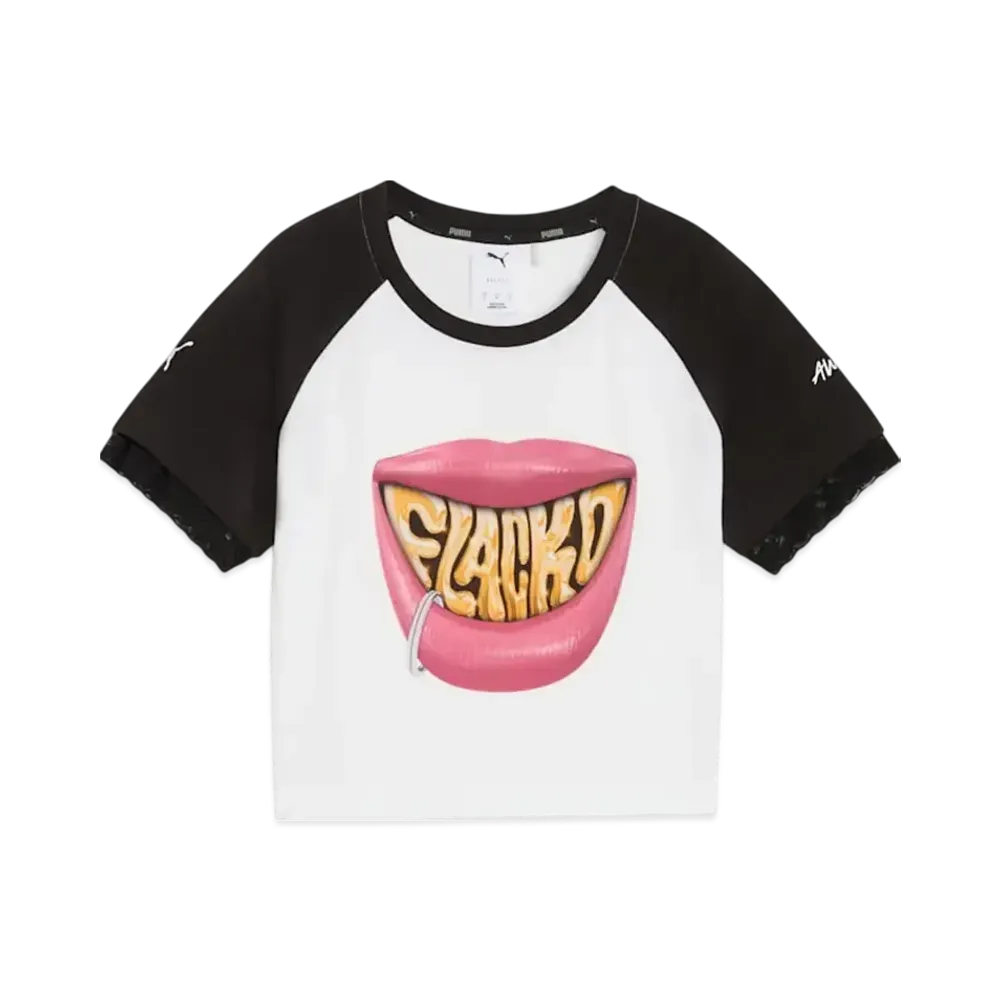 PUMA x A$AP ROCKY Women's Flacko Smile Short Sleeve T-Shirt "Puma White"