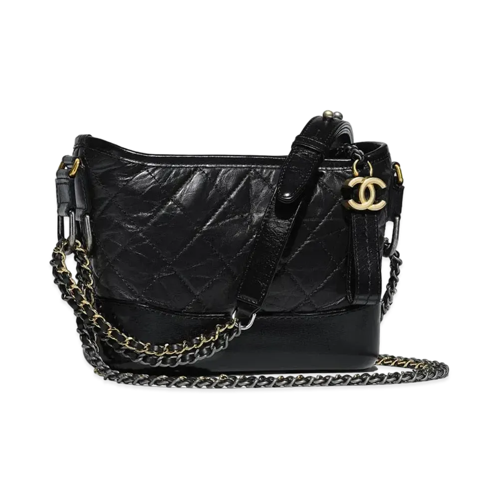 CHANEL Gabrielle De Chanel Small Hobo Bag Aged Calfskin & Calfskin "Black"