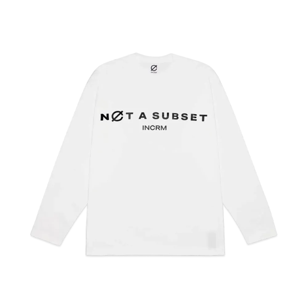 INCRM L/S T-SHIRT "WHITE"