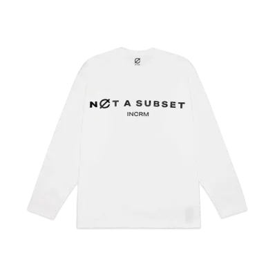 INCRM L/S T-SHIRT "WHITE"