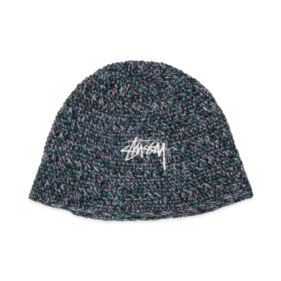 Stussy Hemp Stock Knit Bucket Hat "Multi Navy"